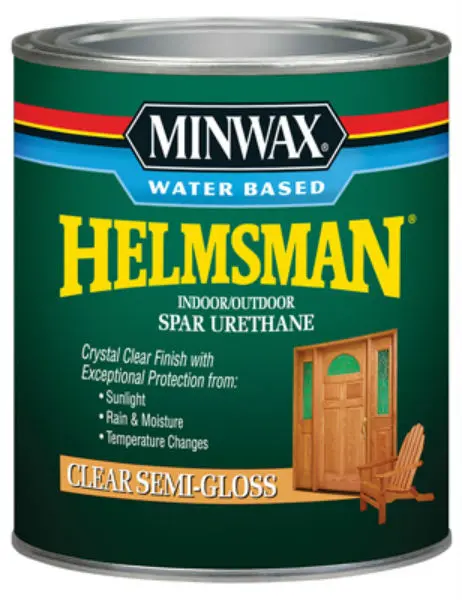 Minwax Water Based Helmsman 275 VOC Spar Urethane Semi-Gloss 1 Quart