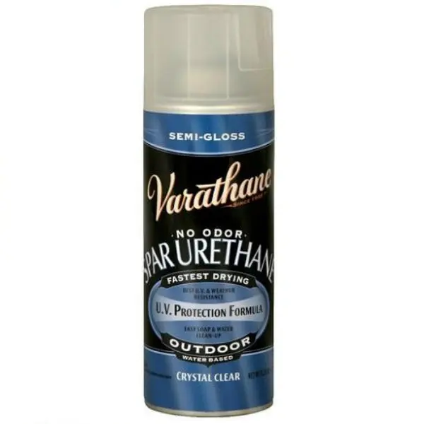 Varathane 250181 Outdoor Crystal Clear Spar Urethane Semi-Gloss 11.25 Oz Spray Wood Protection