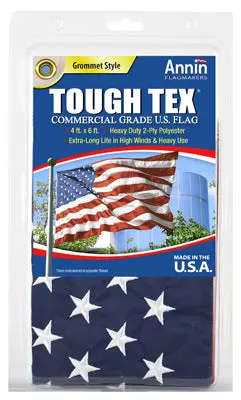 Annin Flagmakers 182004 Tough Tex US Flag 4x6 Feet Durable Outdoor American Flag