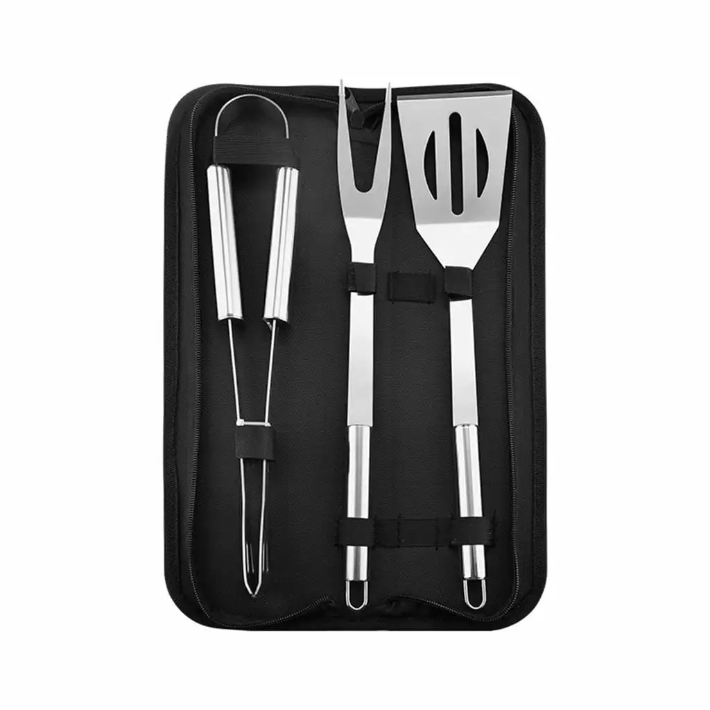 Barbecue Utensils 3pcs Stainless Steel Barbecue Utensils Kit Grilling