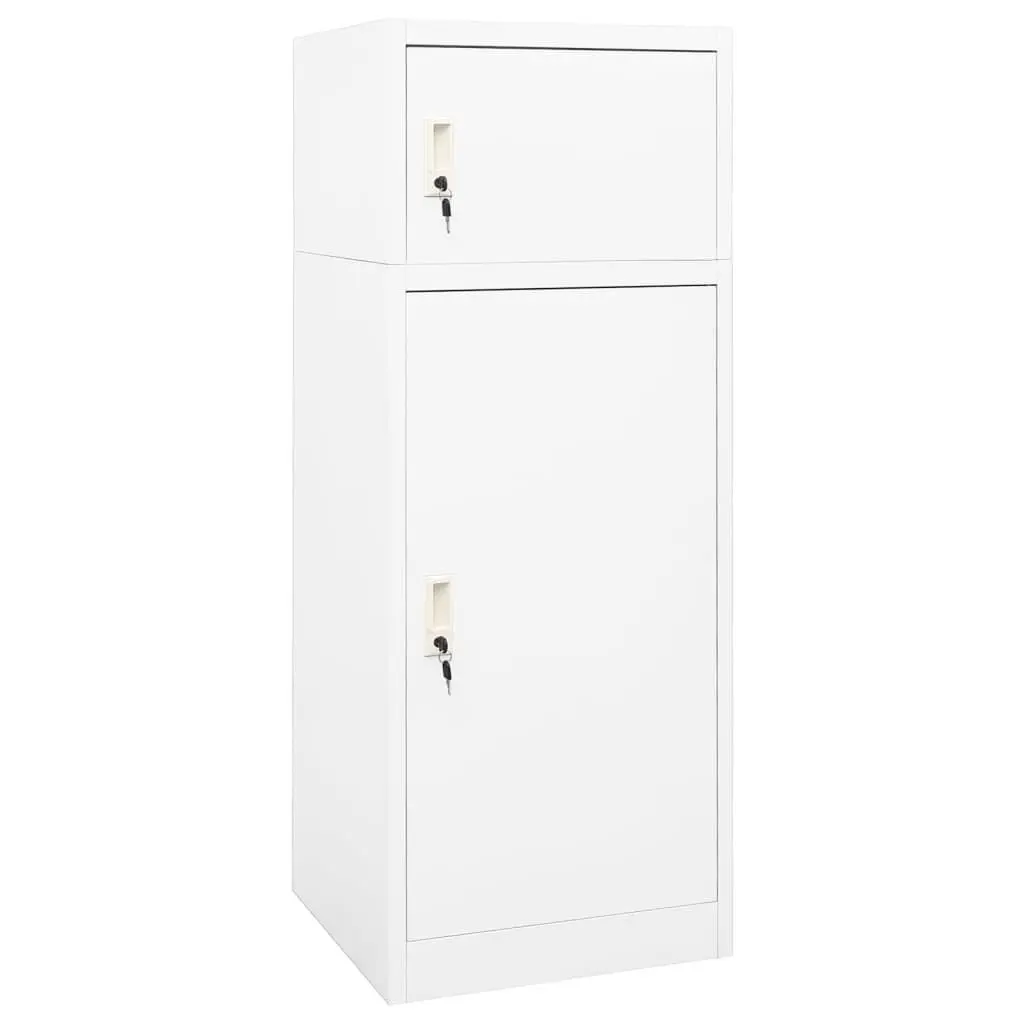 Saddle Cabinet White 20.9x20.9x55.1 Inches Steel Storage