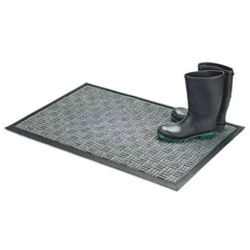 Bacova 05520 Floor Saver II Mat Slide Resistant Rubber Backing 18 x 30 Inches Gray