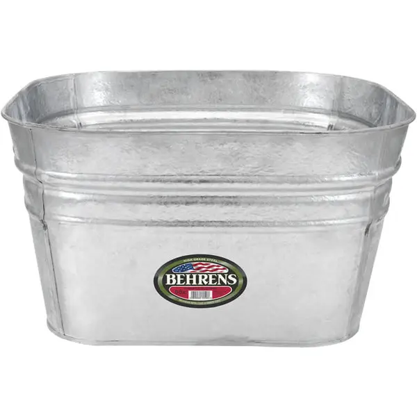 Behrens 62 Hot Dipped Steel Square Tub 15.5 Gallon Capacity