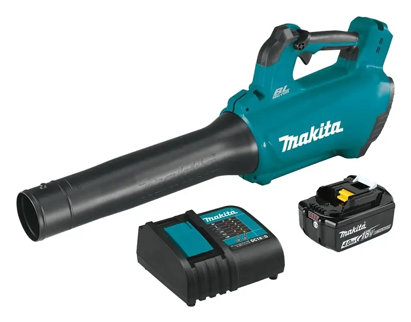 Backpack Leaf Makita XBU03SM1 Blower Kit, Battery Included, 4 Ah, 18 V, Lithium-Ion, 459 cfm Air