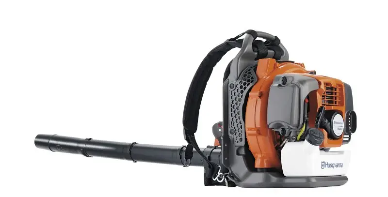 Husqvarna 970466901 Backpack Leaf Blower, Gas, 51 cc Engine Displacement, 2-Cycle Engine, 765 cfm Air, Amber