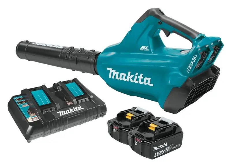 Makita XBU02PT Wireless Blower Kit, Battery Included, 5 Ah, 18 V, Lithium-Ion, 6 -Speed, 473 cfm Air Extended Warranty