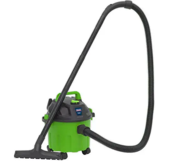Sealey PC102HV Vacuum Cleaner Wet & Dry 10ltr 1000W/230V Hi-Vis Sage