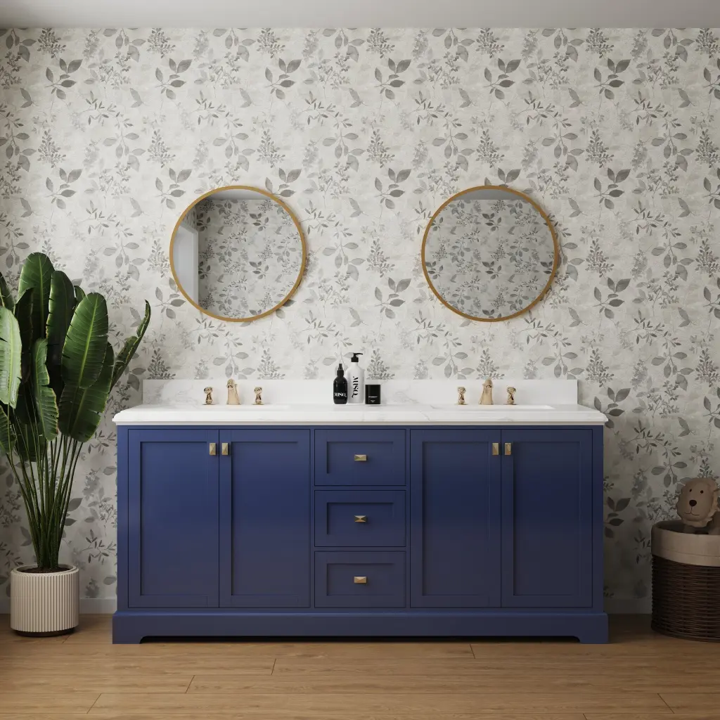 Vanity Sink Bundle Featuring Stone Countertop And Bathroom Sink Cabinet bathin
