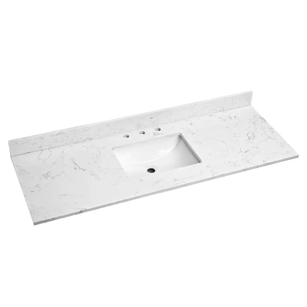 60 x 22 Inch Bathroom Marble Vanity Top Undermount Sink w1059 dilusso