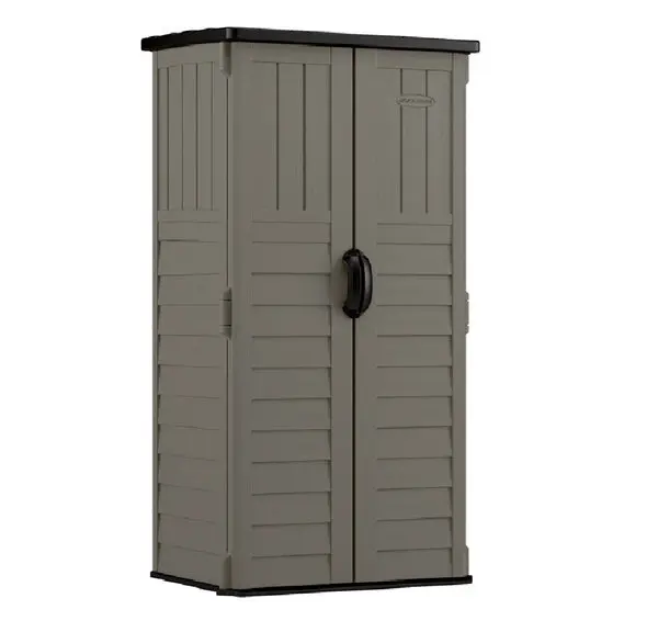 Suncast BMS1250SB Vertical Storage Shed Grey Outdoor Storage