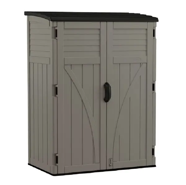 Suncast BMS5700SB Vertical Storage Shed Grey 54 cu ft Large Capacity
