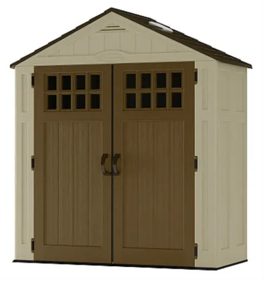 Suncast BMS6310 Everett Vertical Storage Shed 94 Cubic Feet Large Capacity