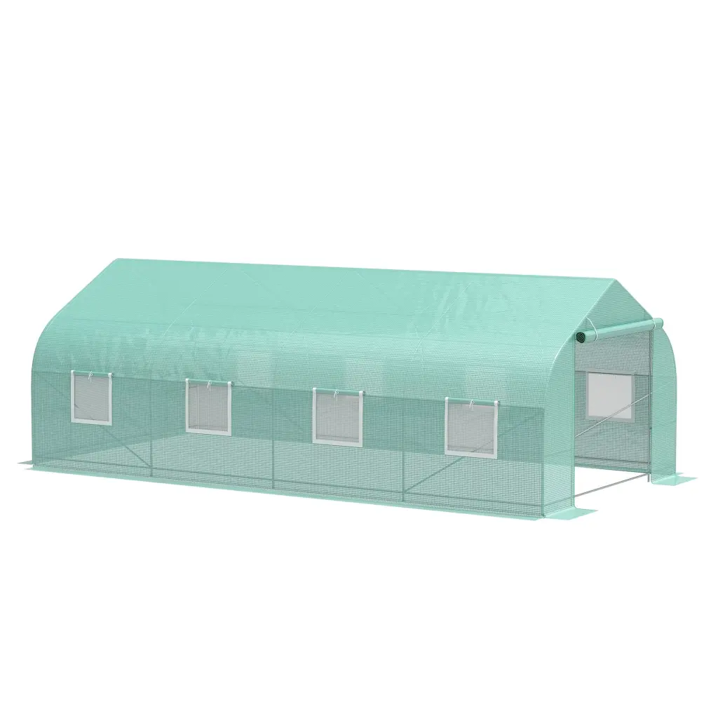 Outsunny 20' X 10' X 7' Outdoor Walk Greenhouse Tunnel Green House Gardening aosom business