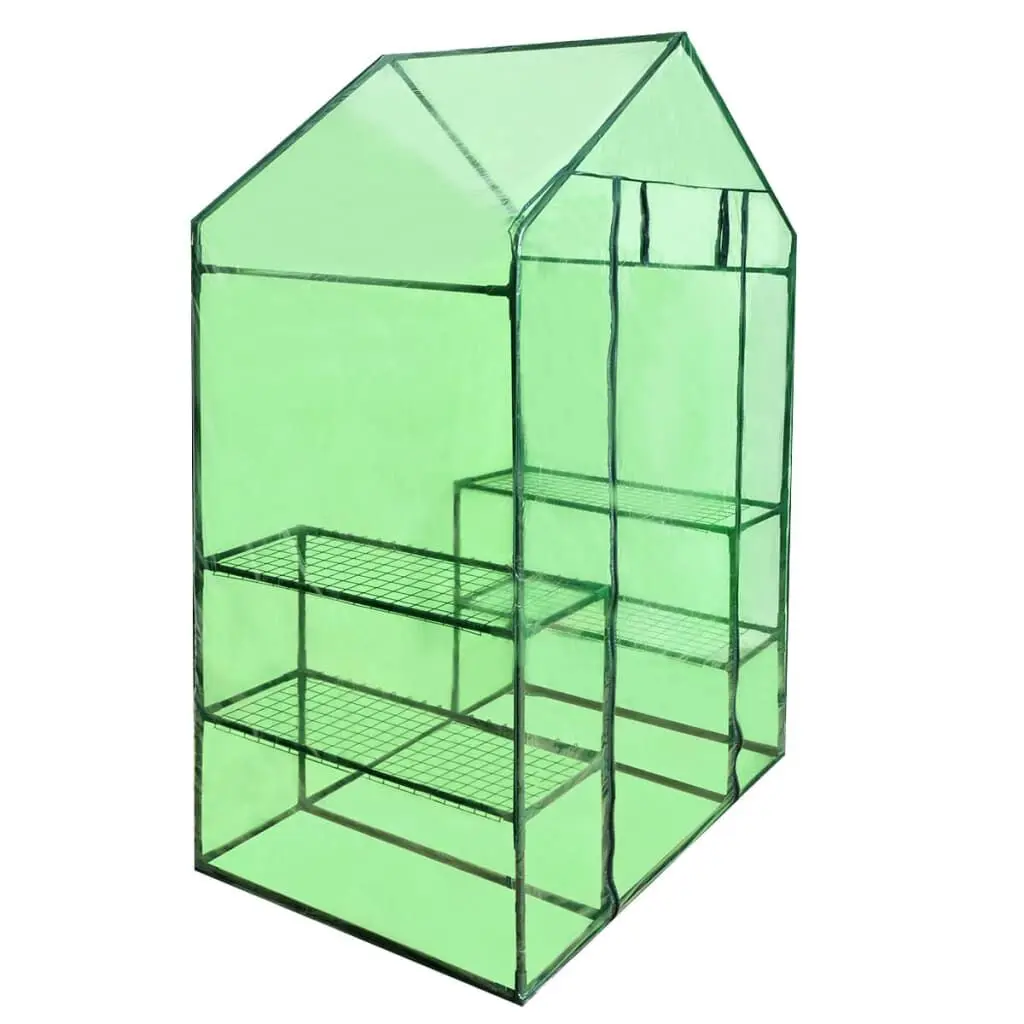 Walk- Greenhouse 4 Shelves Portable Plant Growing Tent Indoor Outdoor
