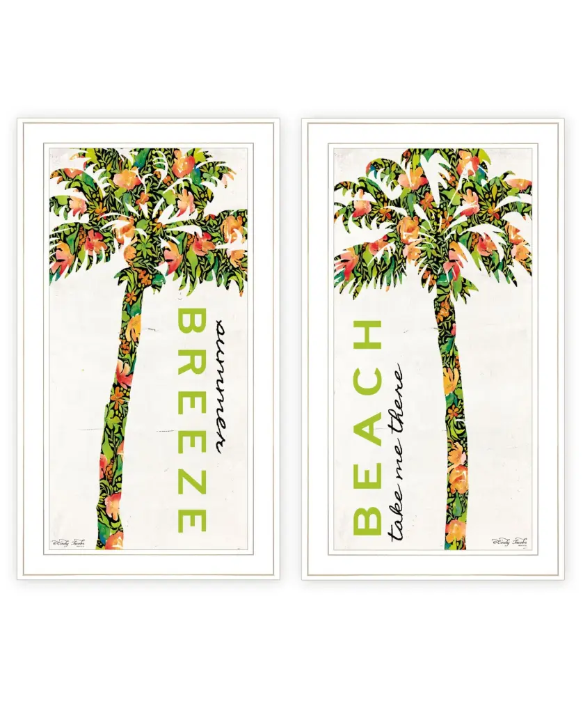 Beach & Summer Breeze Framed Wall Art Living Room Decor trendy decor 4u