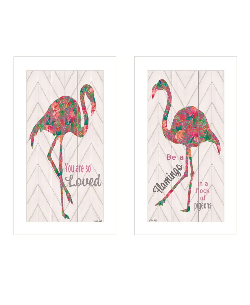 Flamingo's Matrix Hues Framed Wall Art Living Room Decor trendy decor 4u