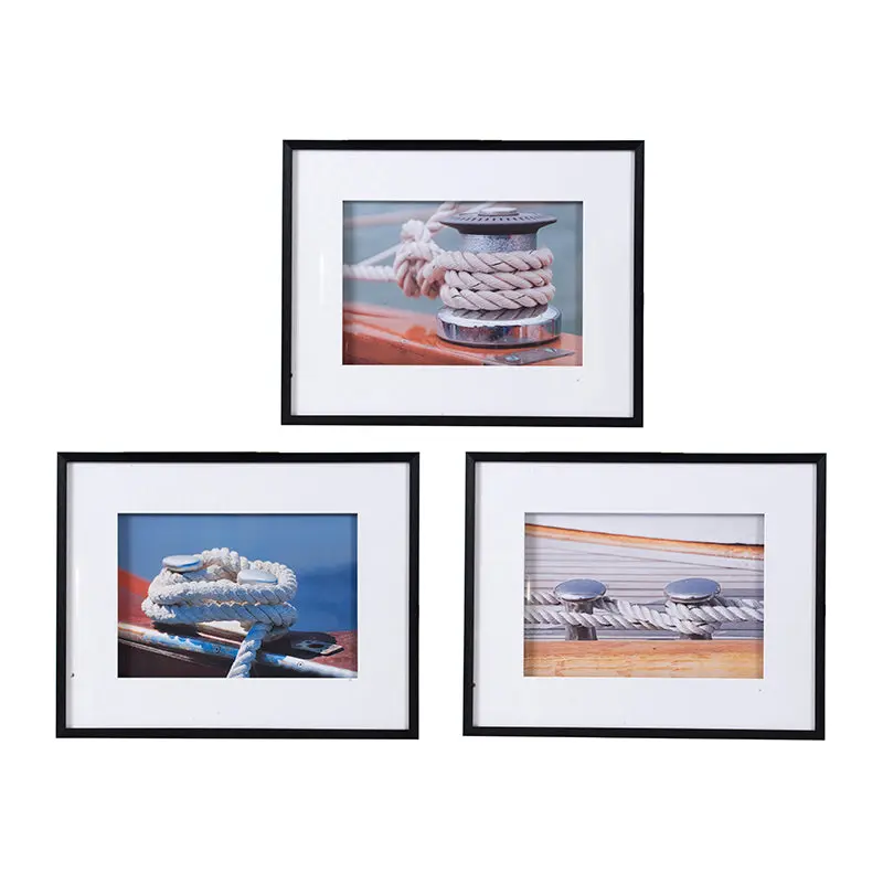 30x24 Boater Knots Wall Art Black Frame Living Room Decor w2078