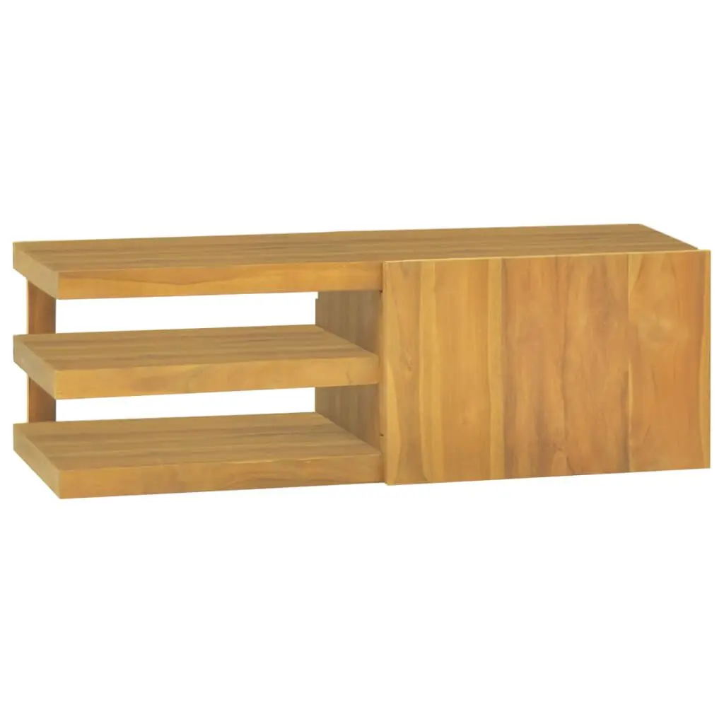 Wall-mounted Bathroom Cabinet 35.4x15.7x11.8 Inches Solid Wood Teak