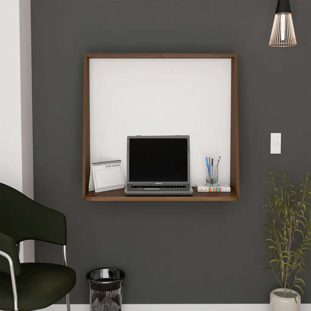 Wall Desk Desktop Shelf Mahogany White Multicolor Particle Board Floating Shelf depot e-shop