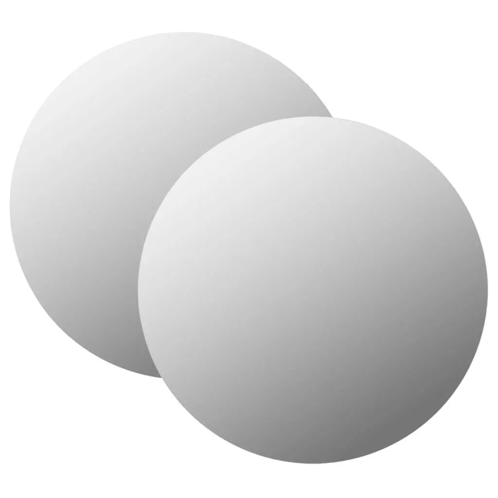 Wall Mirrors 2 pcs 15.8 Inch Round Glass Decorative Mirrors