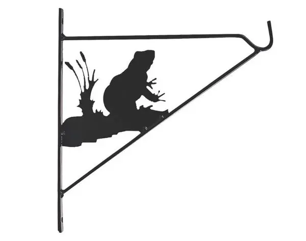 Landscapers Select GF-3059 Black Wall Mounting Plant Bracket 11 Inch Gardens