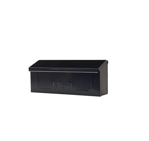 Gibraltar Townhouse Wall Mount Mailbox Black Outdoor Mailbox