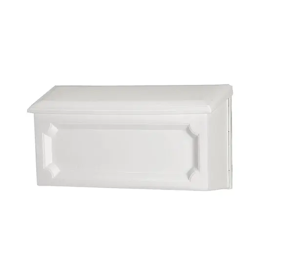 Gibraltar WMH00WAM White Windsor Series Wall Mount Mailbox