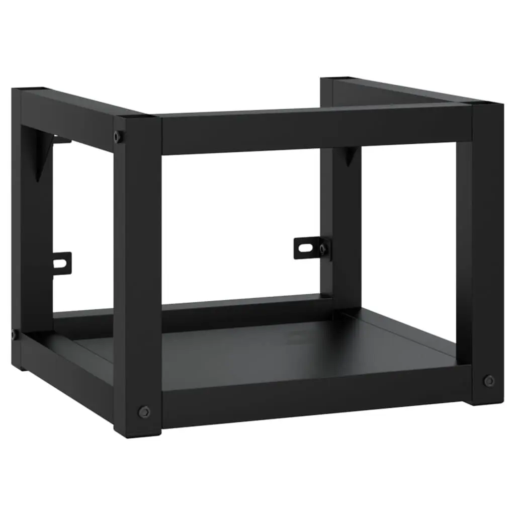 Wall-mounted Bathroom Washbasin Frame Black 15.7x15x12.2 Inches Iron