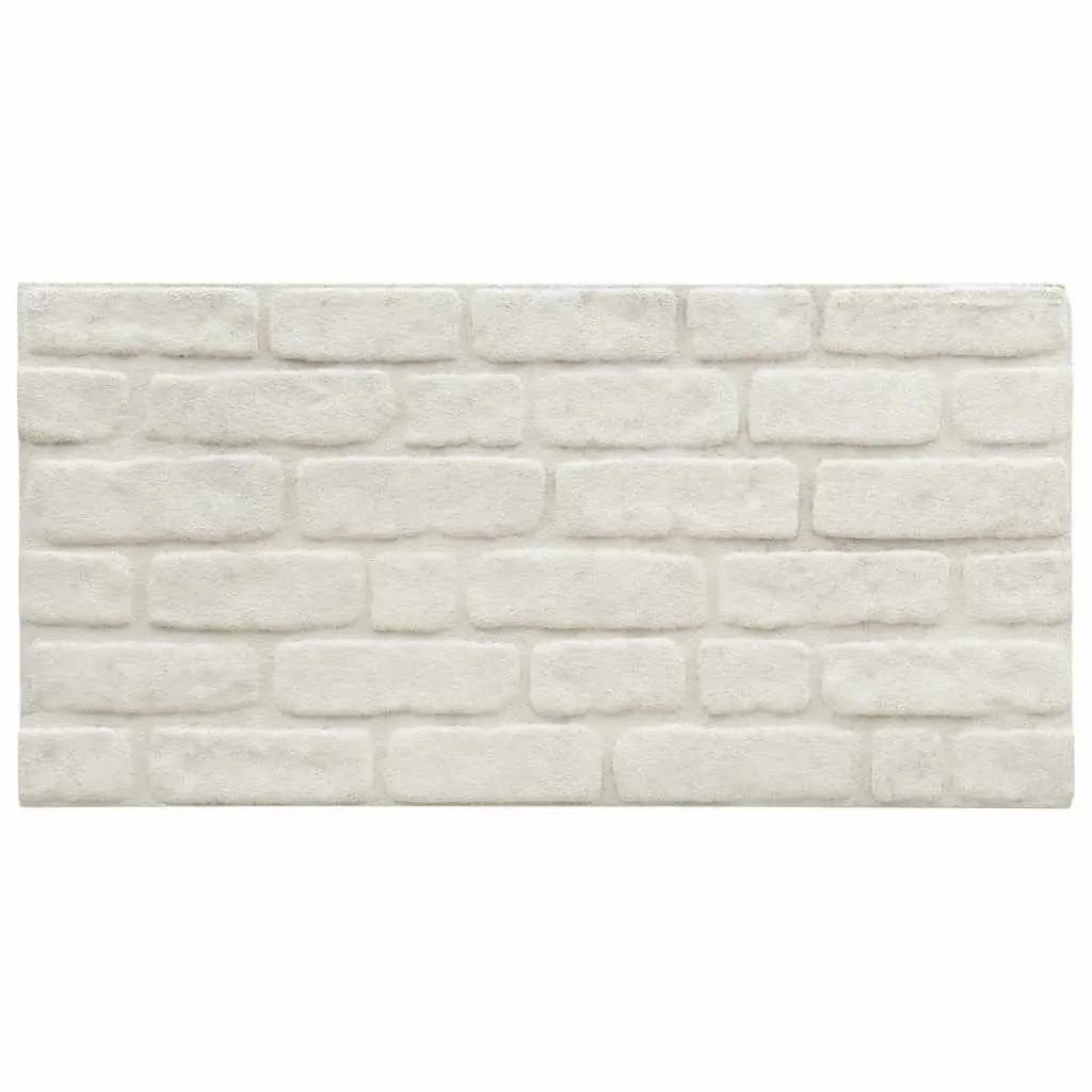 3D Wall Panels White Brick Design 10 pcs EPS Modern Wall Covering