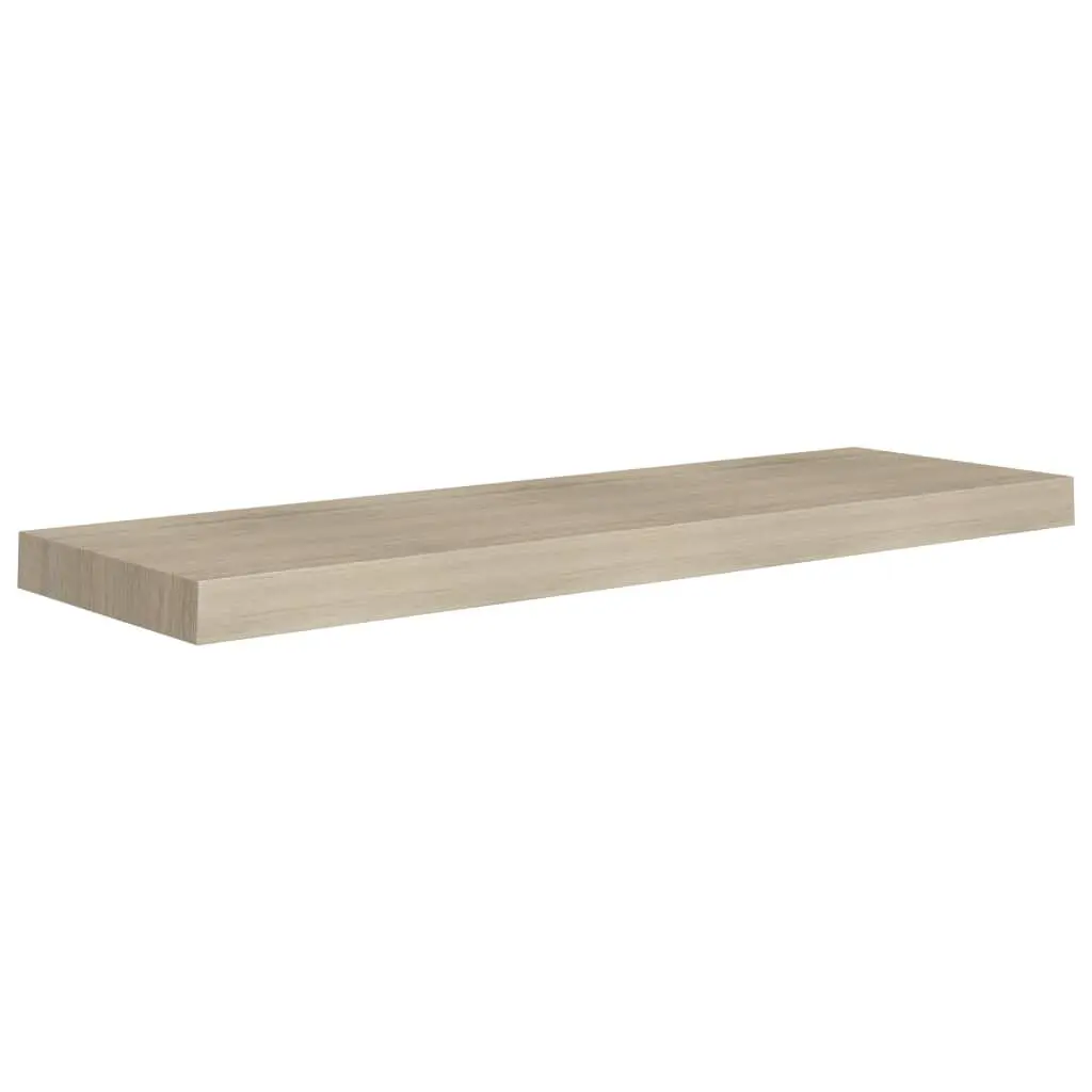 31.5 Inch Floating Wall Shelf Oak MDF Modern Display Storage