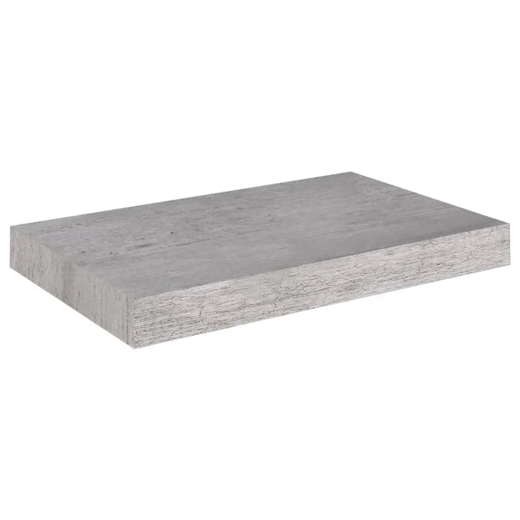 Floating Wall Shelf Concrete Gray 15.7x9.1x1.5 MDF Storage