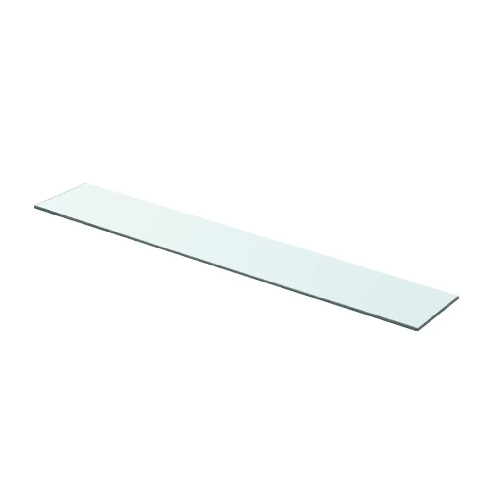 Shelf Panel Glass Clear 31.5x4.7 Inches Modern Glass Shelf Wall