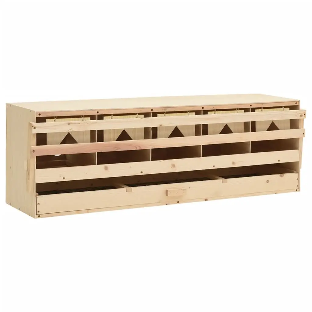 Stylishken Laying Nest 5 Compartments 46.1x13x15 Inches Solid Pine Wood Organizer