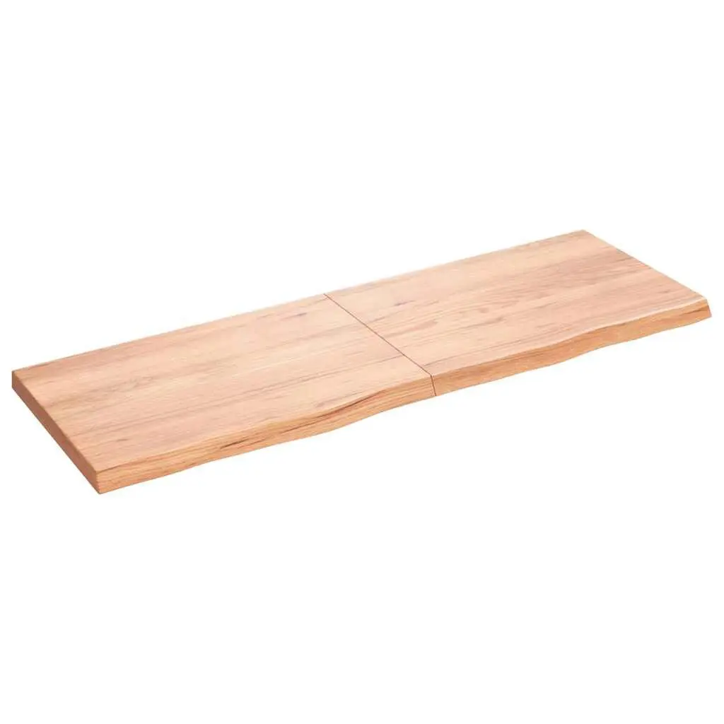 Wall Shelf Light Brown 70.9x23.6 Inches Treated Solid Wood Oak Floating
