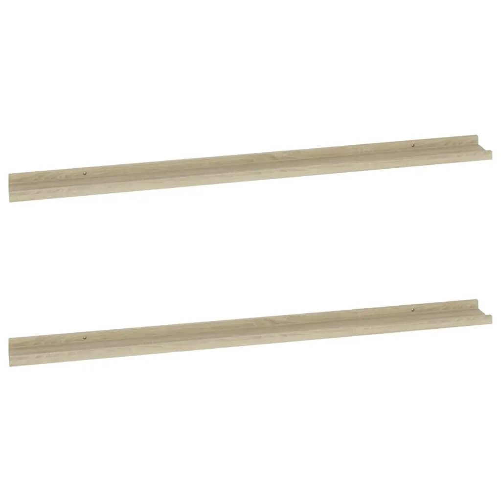 Wall Shelves 2 pcs Sonoma Oak 45.3"x3.5"x1.2" Floating Shelves