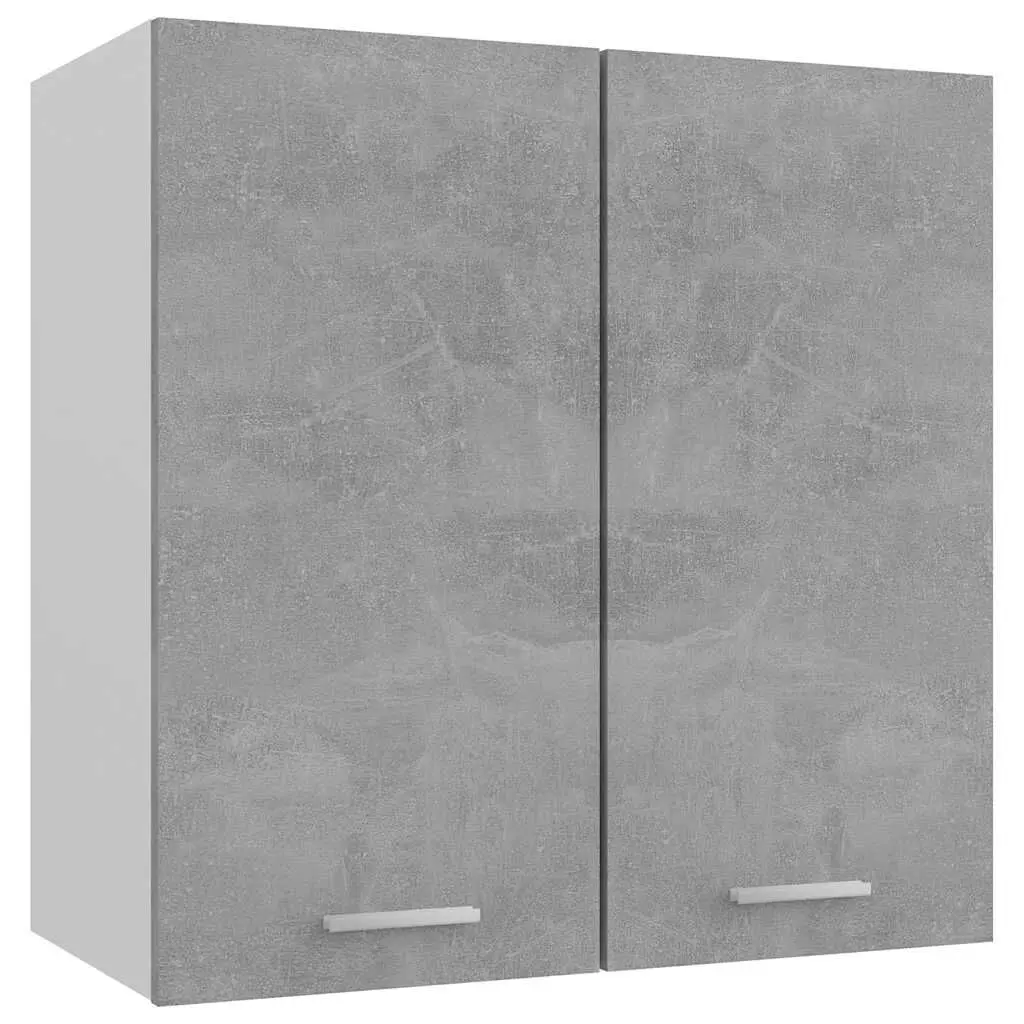 Hanging Cabinet Concrete Gray 23.6x12.2x23.6 Engineered Wood Storage