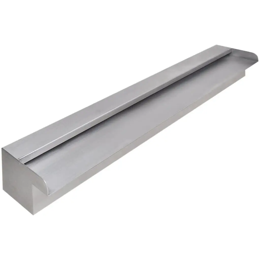 Rectangular Waterfall Pool Fountain Stainless Steel 35.4 Inch Outdoor Decor