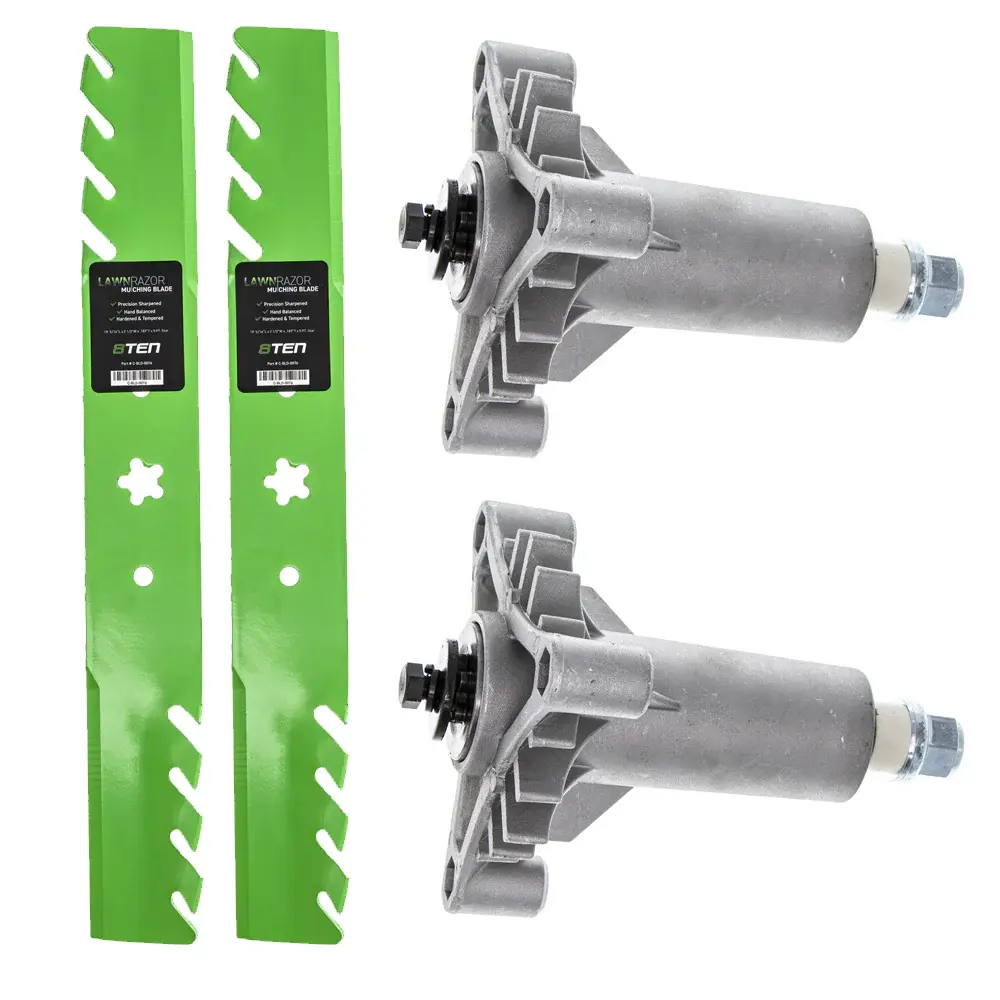 Deck Spindles & Mulching Blades Kit Weed Eater AYP Poulan MK1002230