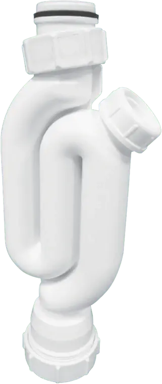 McAlpine Y10 75mm Water Seal Straight Through Trap Multifit Outlet and Two Cleaning Eyes