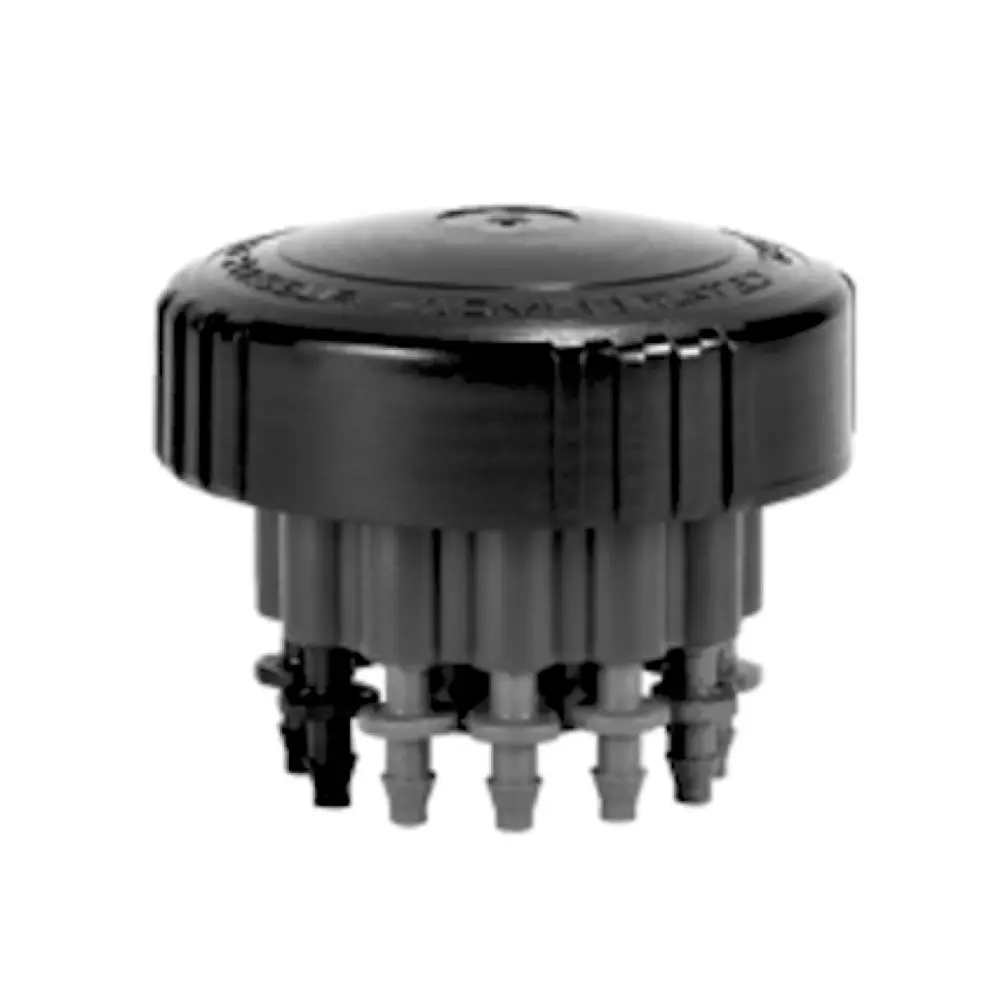 DIG TOP-005 - .6 GPH 12 Outlet TOP Irrigation Bubbler Manifold Water Emitting Matches 1/4 Tubing