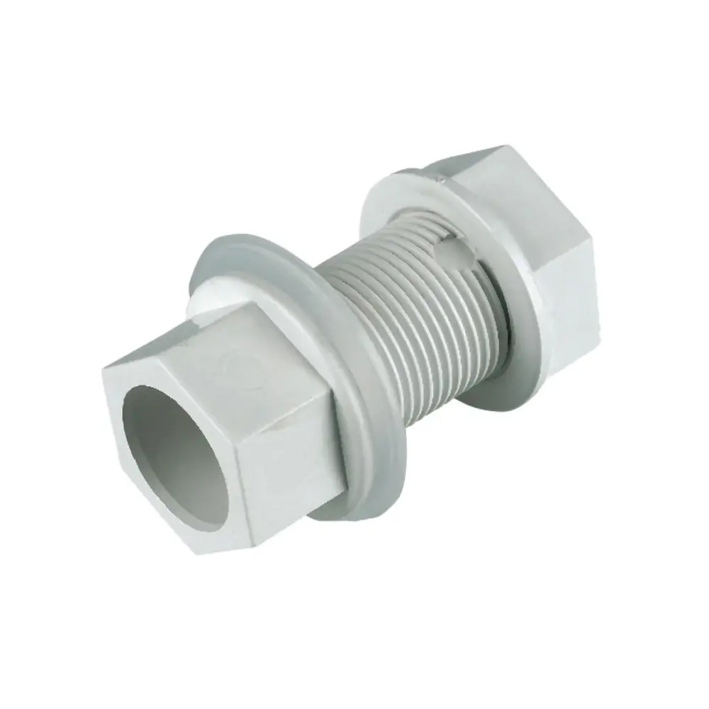 FloPlast Overflow Straight Tank Connector 21.5mm Alabaster