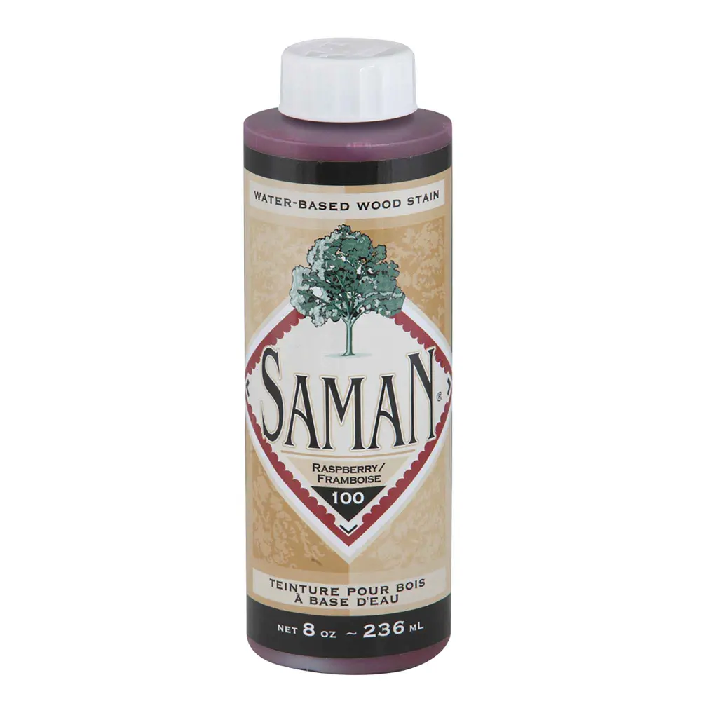 Raspberry Water Based Wood Stain, 236 ml