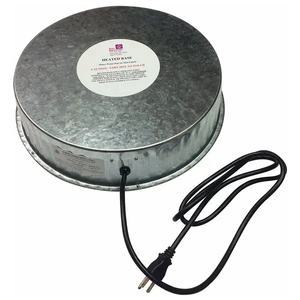 Farm Innovators HP-125 Heated Base Metal Poultry Founts 125-Watt