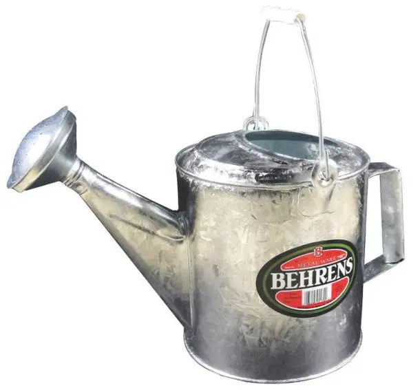 Behrens 206RH Hot Dipped Steel Watering Can 1.5 Gallon Garden Use