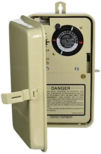 Intermatic PF1103T Timer and Thermostat, Khaki 5-Year Battery