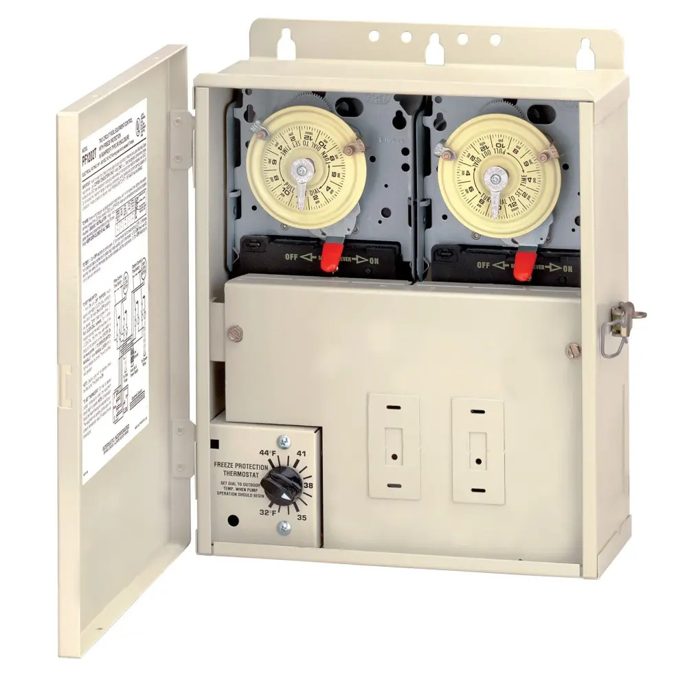 Intermatic PF1202T Control System Freeze Protection and Power Center Two T104M Mechanisms, taupe