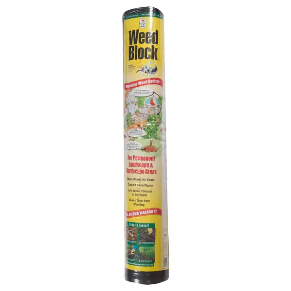 WeedBlock 1081 Original Landscape Fabric Black 4 x 50 Feet Weed Control