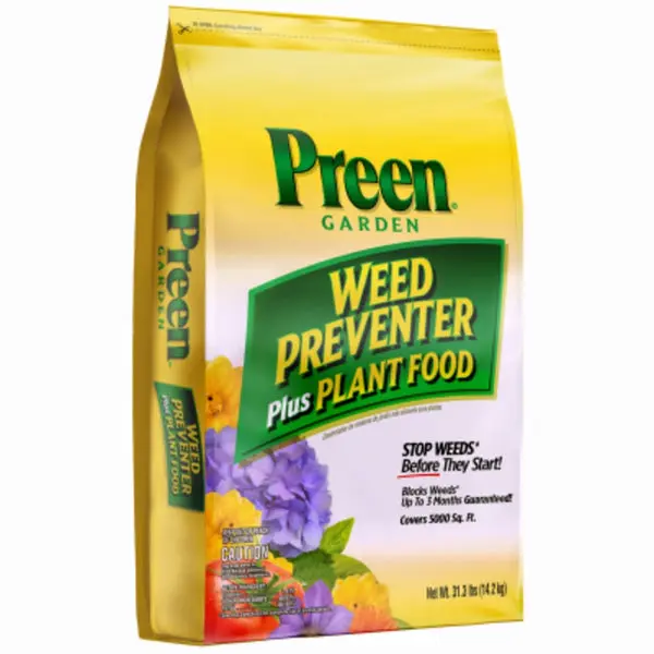 Preen 2164256 Garden Weed Preventer Plus Plant Food 31.3 Lbs