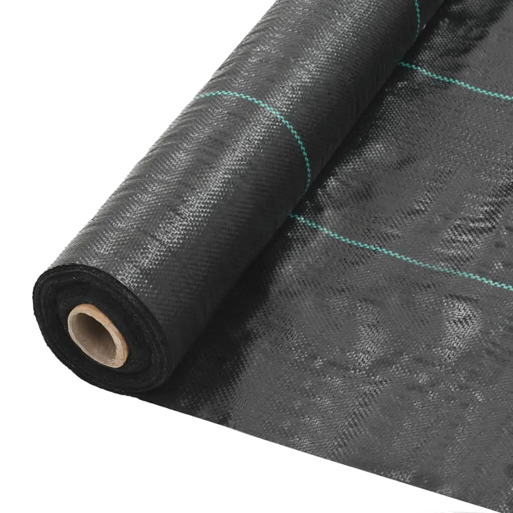 Weed Root Regulation Mat PP 3.3x82 Feet Black Garden Weed Barrier