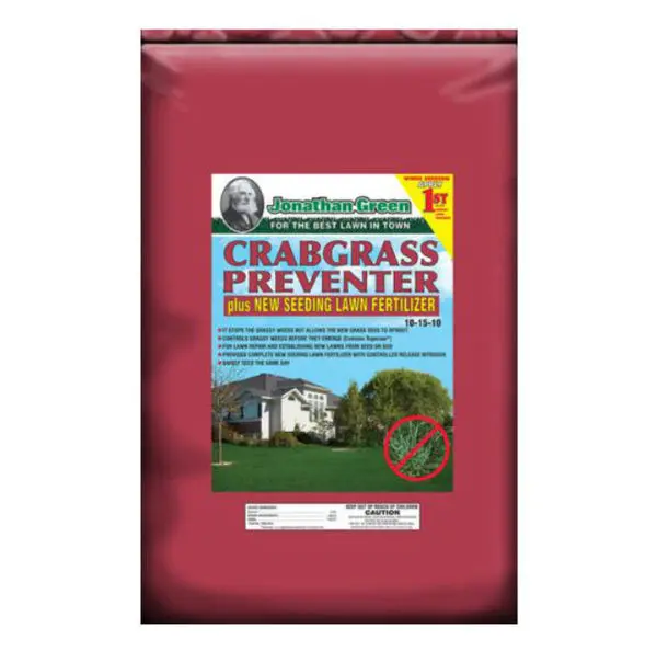 Jonathan Green 10465 Crabgrass Preventer Plus New Seeding Lawn Fertilizer 15 Lb